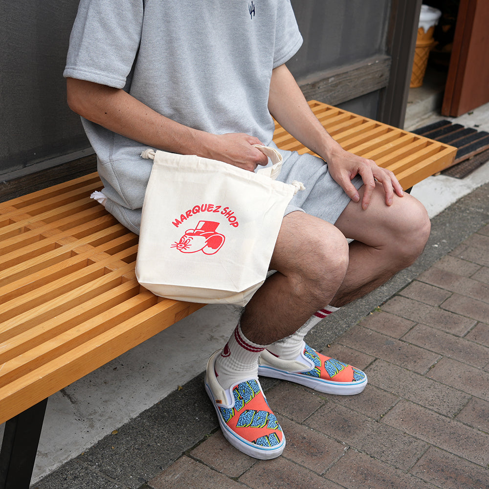 2406-6 ミニチュア巾着トートサシェ 香り袋 オレンジ SOLD→ご注文OK 2406-6 ミニチュア巾着トートサシェ 香り袋 オレンジ SOLD→ご