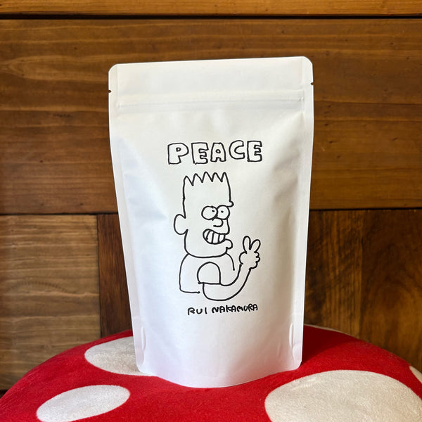 ナカムラルイ 手描きイラスト 深煎りブレンドコーヒー豆 150g｜LAMBDA COFFEE CLUB - tempra online store