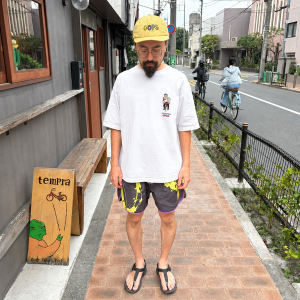 RUI NAKAMURA x TPC POPOP Tシャツ 第一弾「自転車おじさん」 - tempra online store
