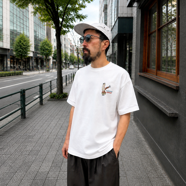 RUI NAKAMURA x TPC POPOP Tシャツ 第一弾「おじさん」 - tempra online store