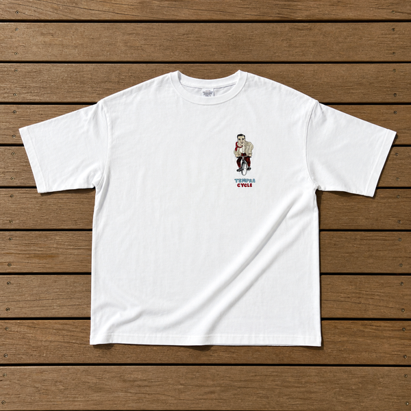 RUI NAKAMURA x TPC POPOP Tシャツ 第一弾「自転車おじさん」 - tempra online store