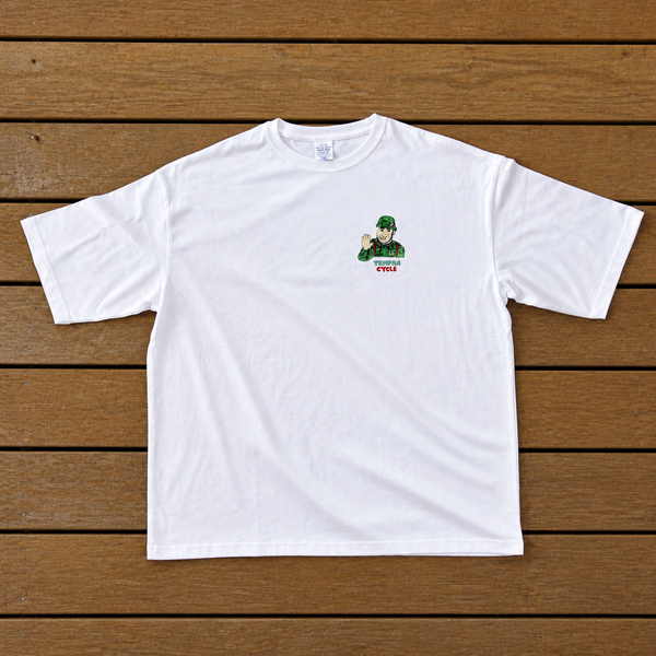 RUI NAKAMURA x TPC POPOP Tシャツ 第一弾「兵隊おじさん」 - tempra online store