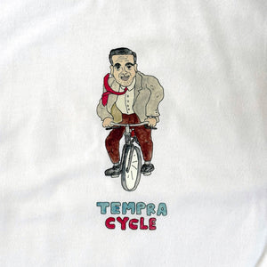 RUI NAKAMURA x TPC POPOP Tシャツ 第一弾「自転車おじさん」 - tempra online store